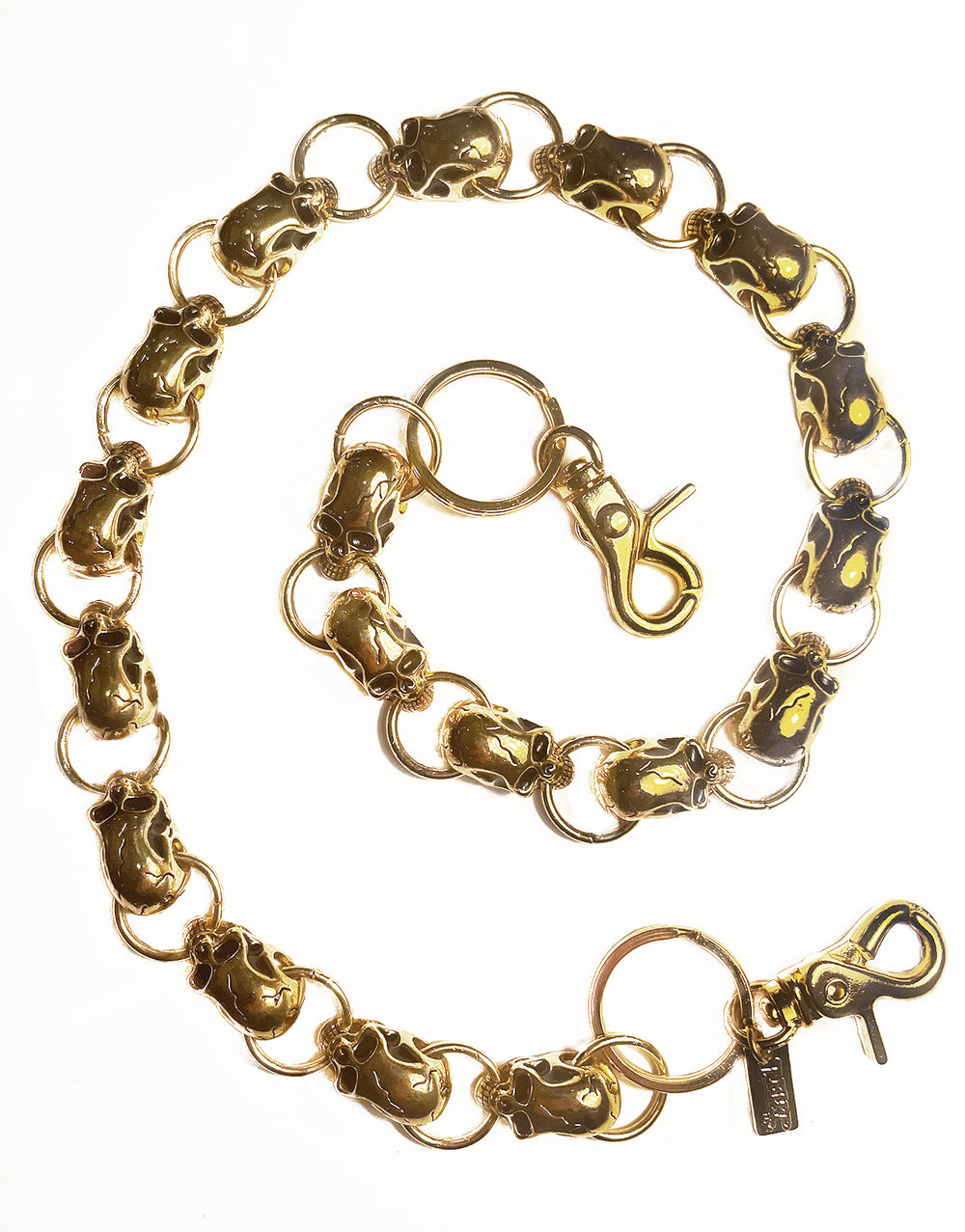 SKULL TRAIN CHAIN GOLD