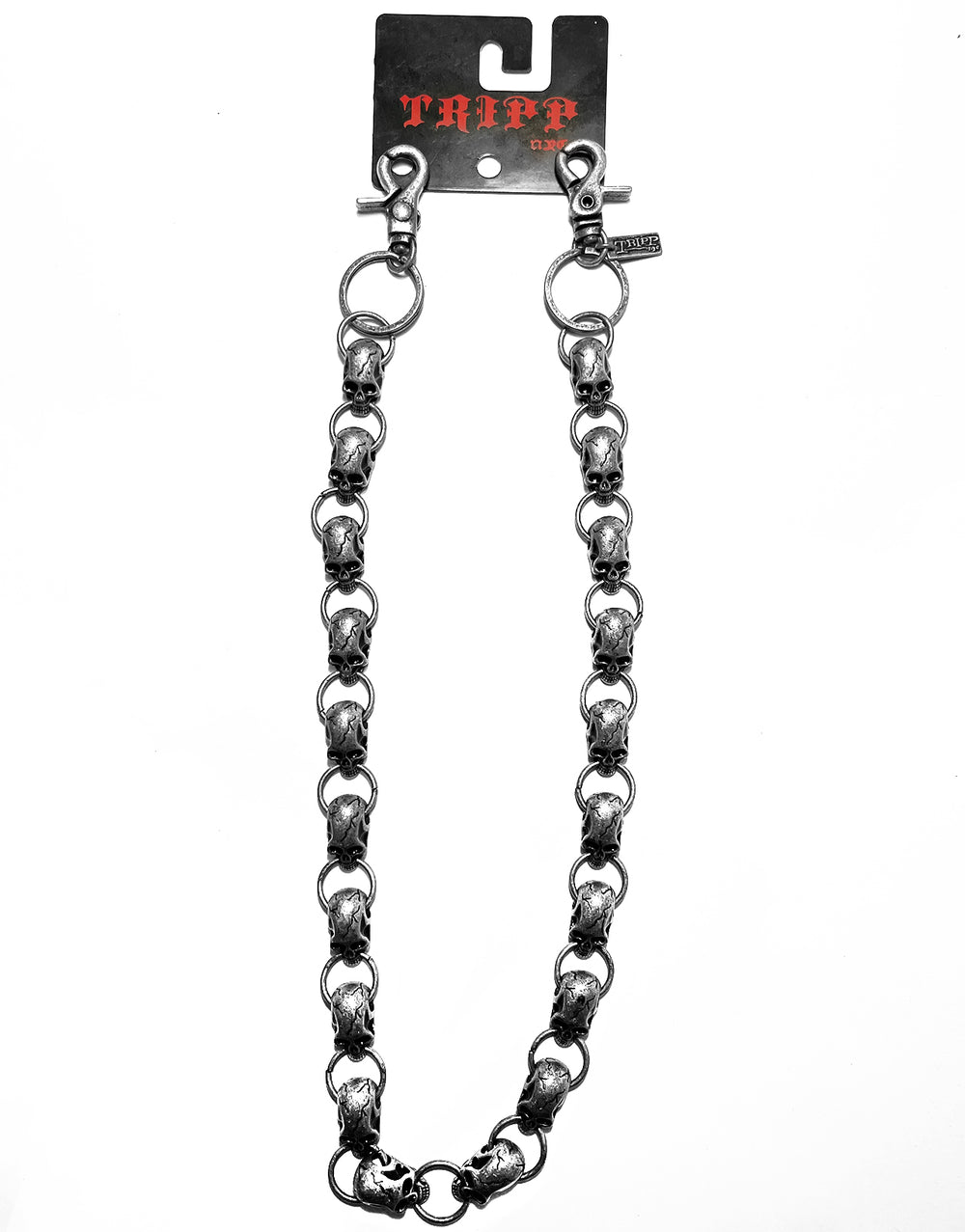 SKULL TRAIN CHAIN PEWTER