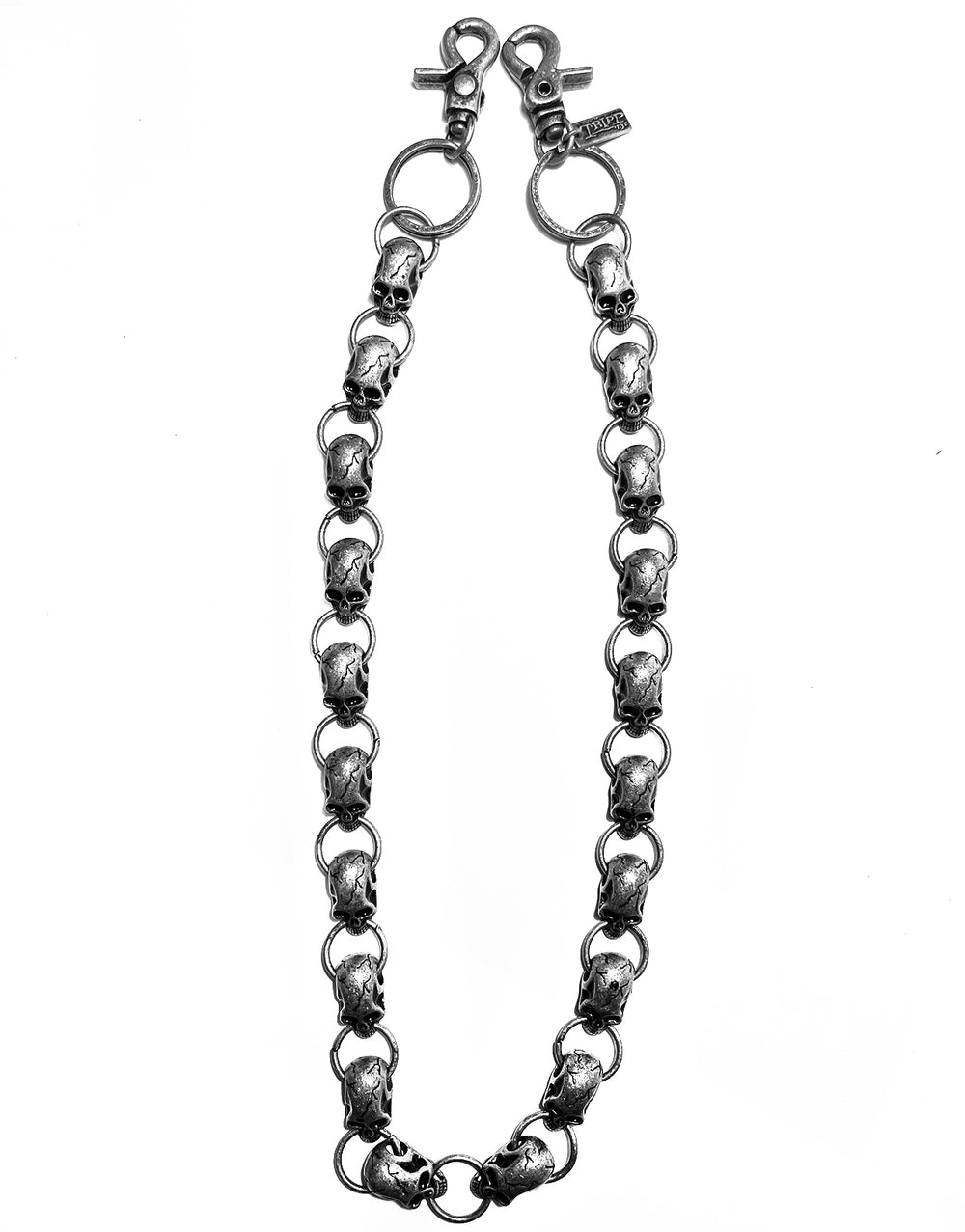 SKULL TRAIN CHAIN PEWTER