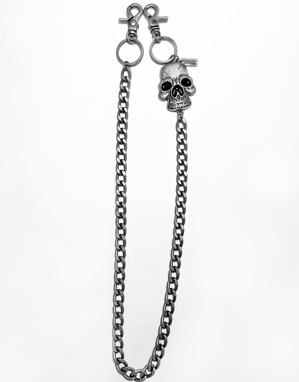 GRILL SKULL CHAIN PEWTER