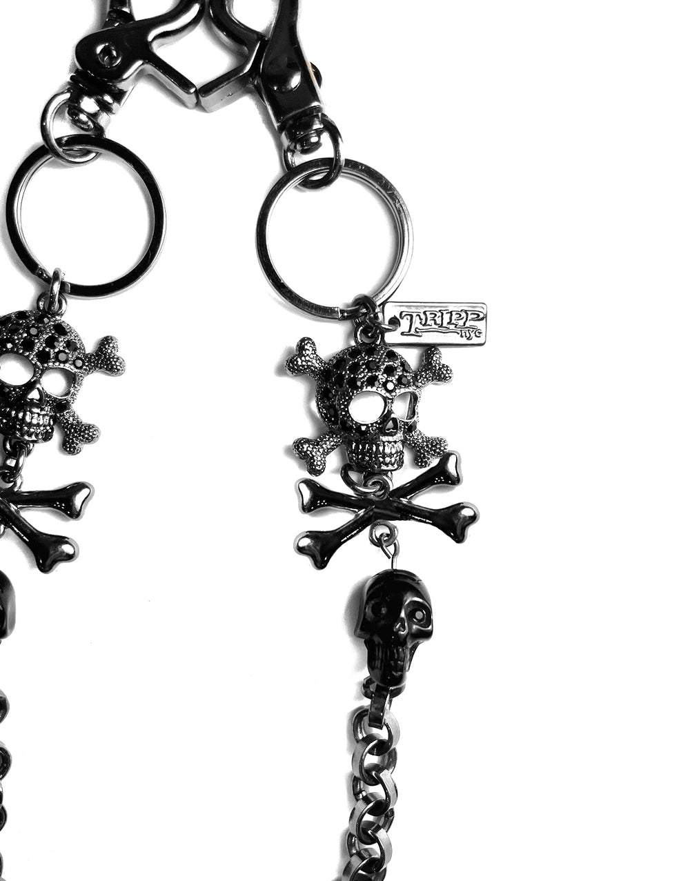 SKULL BALL AND CHAIN BLACK