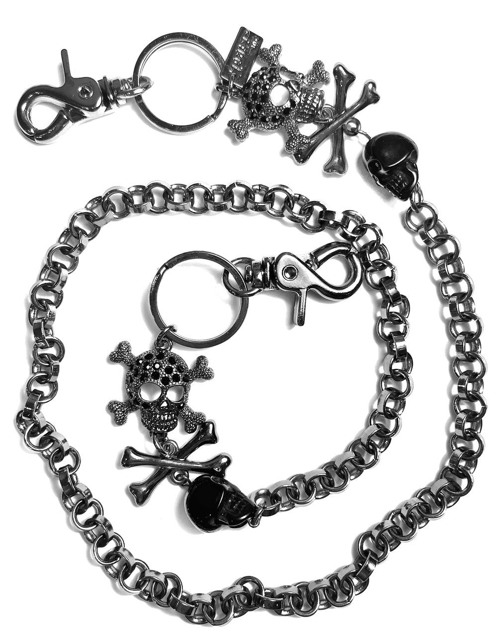 SKULL BALL AND CHAIN BLACK