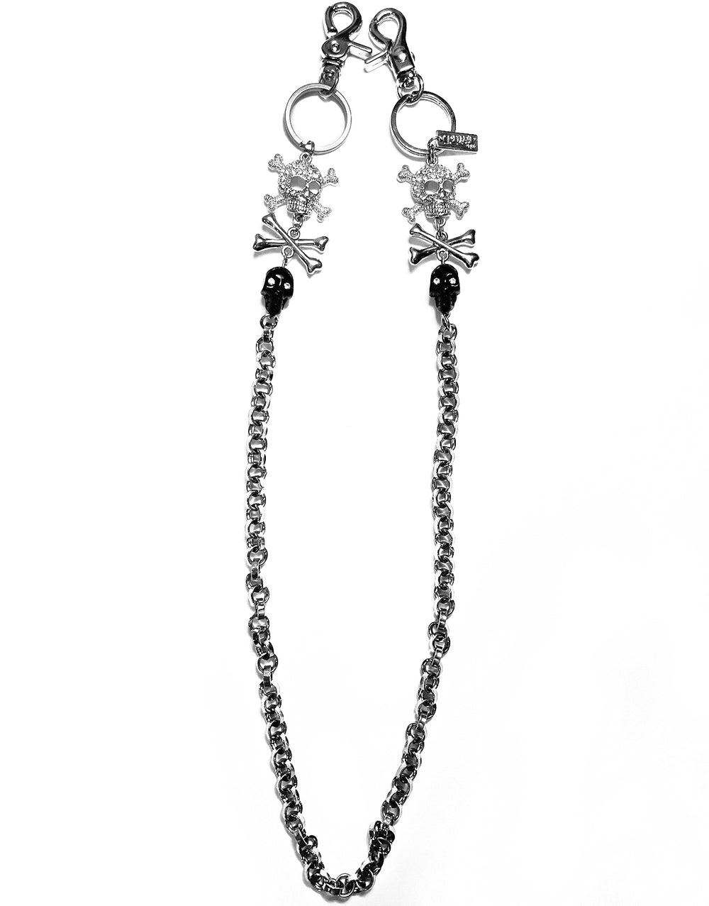 SKULL BALL AND CHAIN SILVER