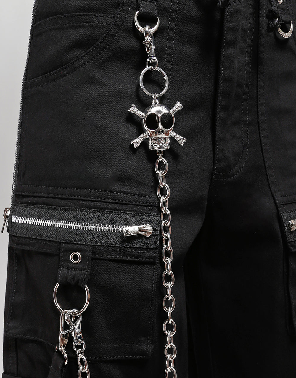 SCARY SKULL CHAIN SILVER