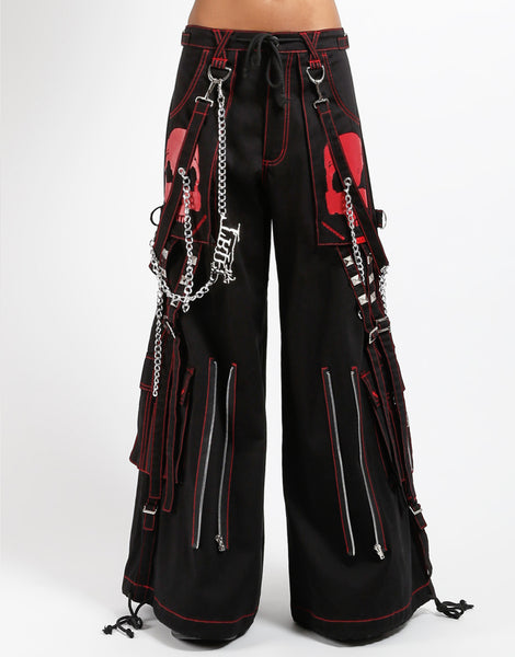 TRIPP NYC - DOOM SKULL PANT RED