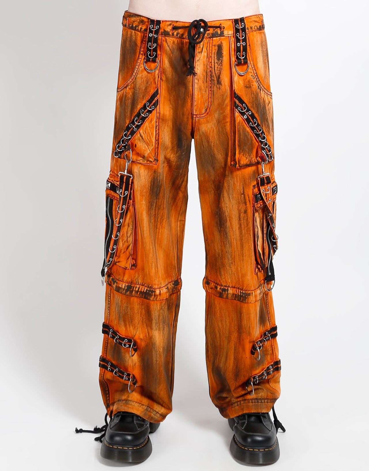 MIGHTY METAL PANT ORANGE INK WASH – TRIPP NYC