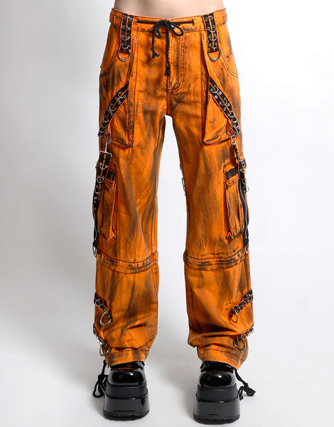 MIGHTY METAL PANT ORANGE INK WASH – TRIPP NYC