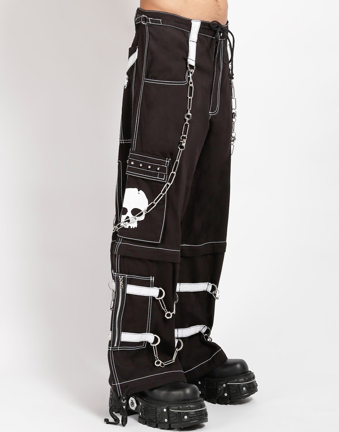 T*U様 TRIPP NYC ボンテージ　パンツ　白　スカル SKULL ZIP OFF PANT WHITE – TRIPP NYC