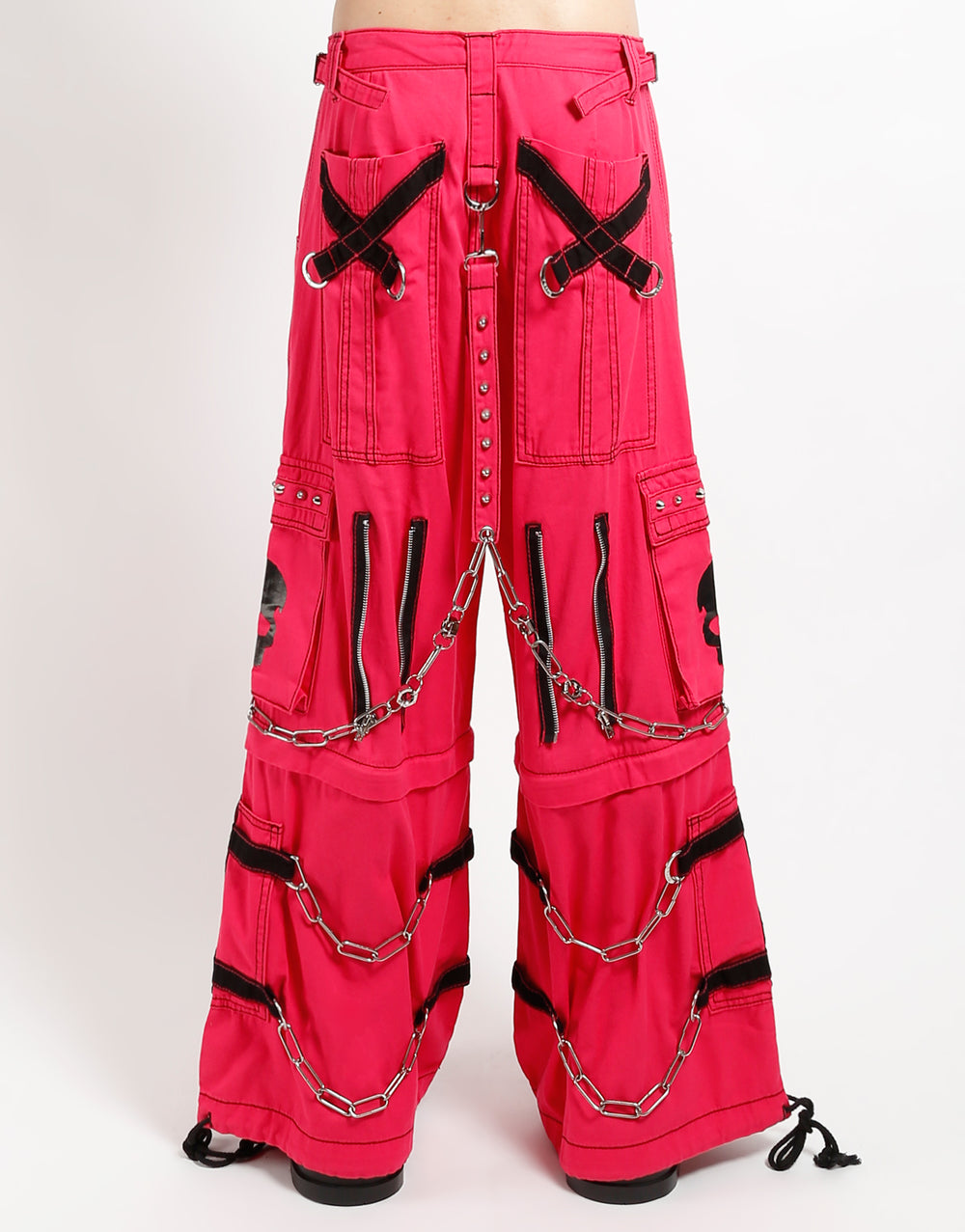 SKULL ZIP OFF PANT PINK