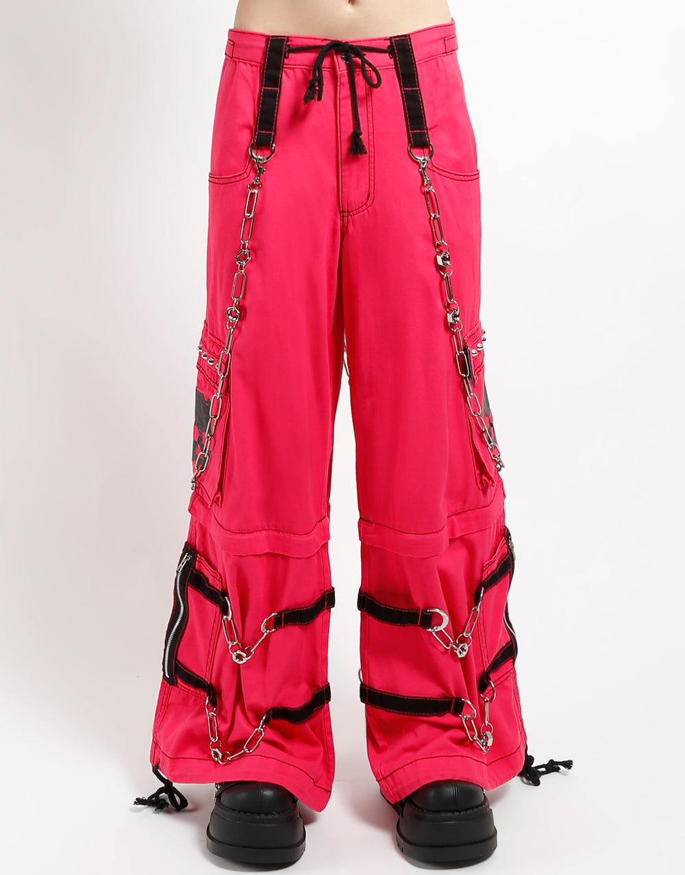 SKULL ZIP OFF PANT PINK