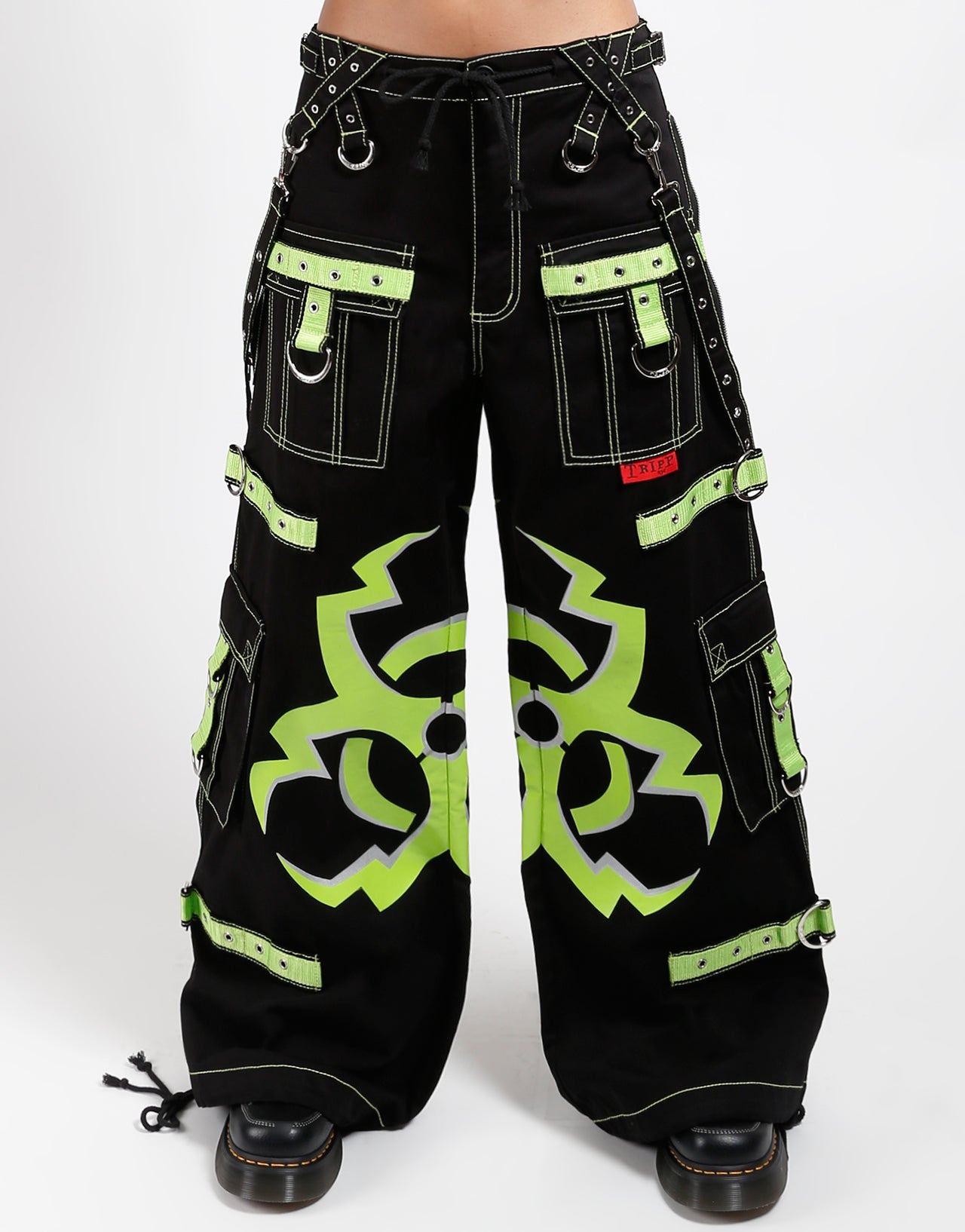 る*ー様 TRIPP NYC スカル & BIOHAZARD ジップオフ カーゴ AF7114_BLACKLIMEBIO_F.jpg?v=