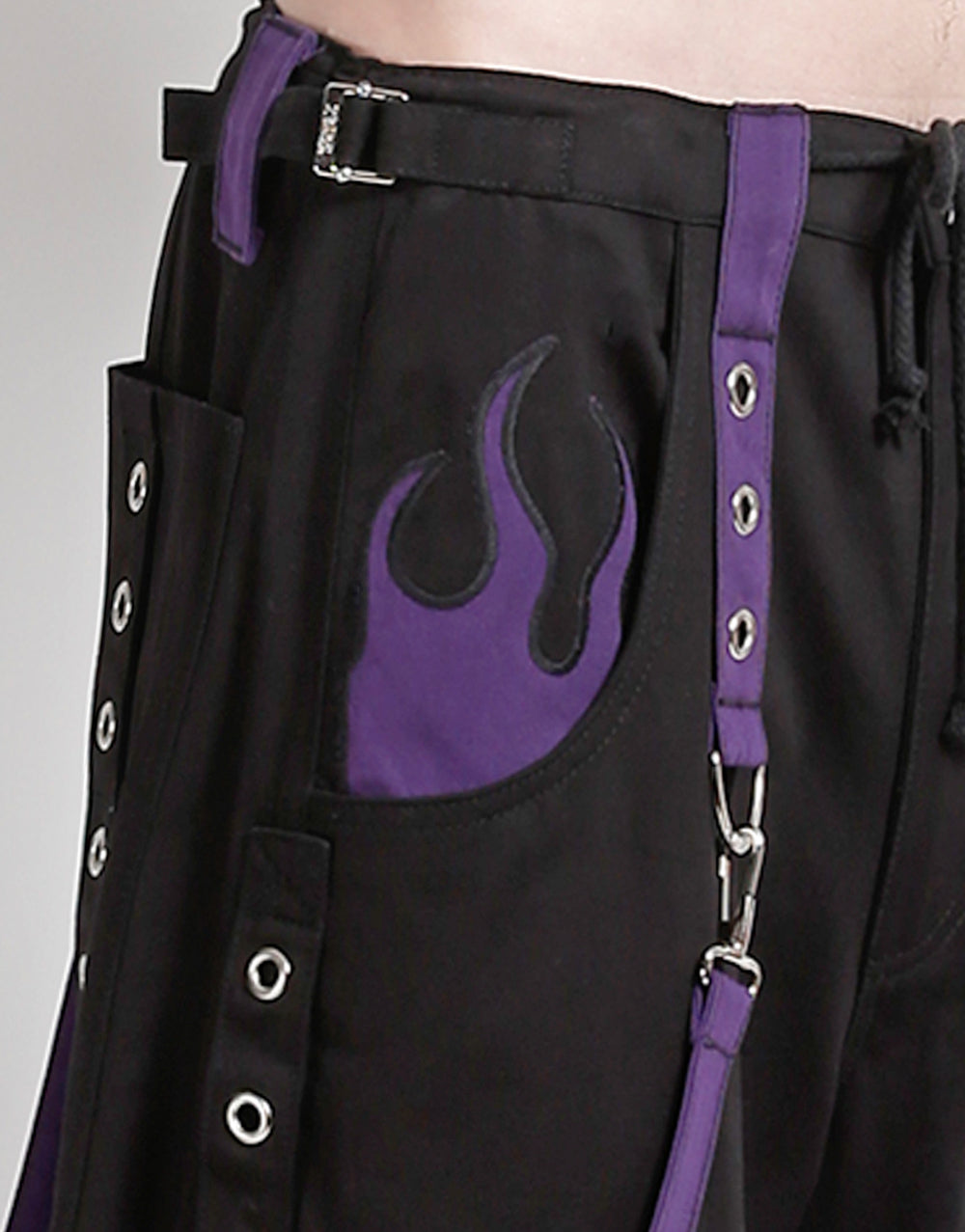 FLAME DARK STREET PANT PURPLE