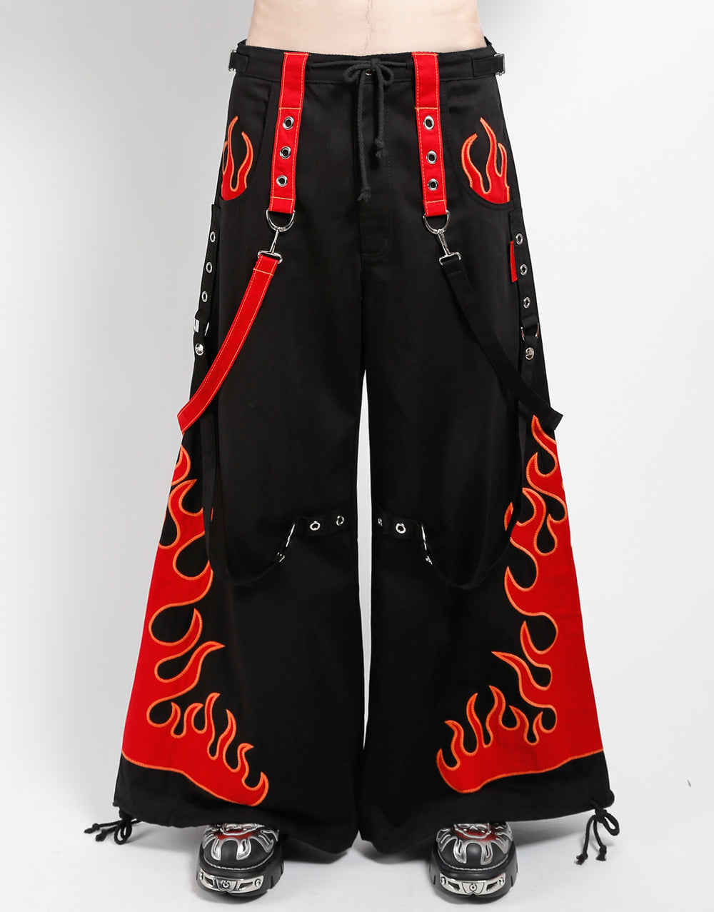 FLAME DARK STREET PANT RED