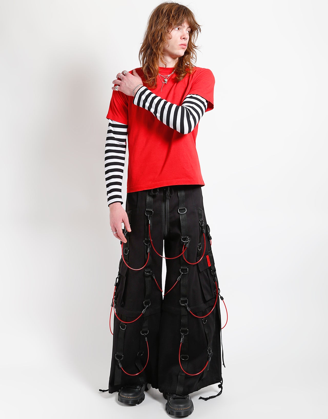 TRANSFUSION PANT RED STRAP