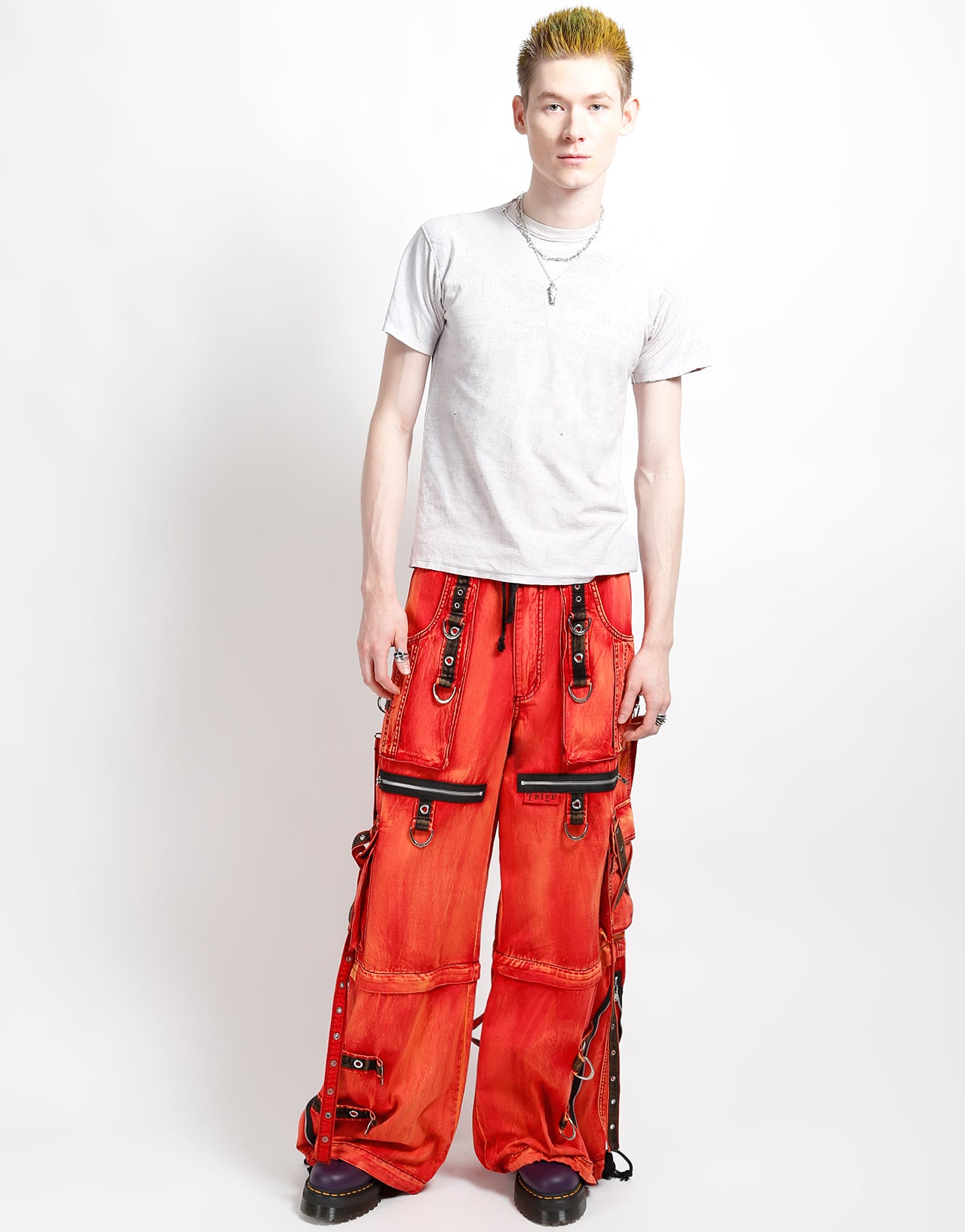 X-STRAP ZIP OFF PANT FIRE WASH – TRIPP NYC