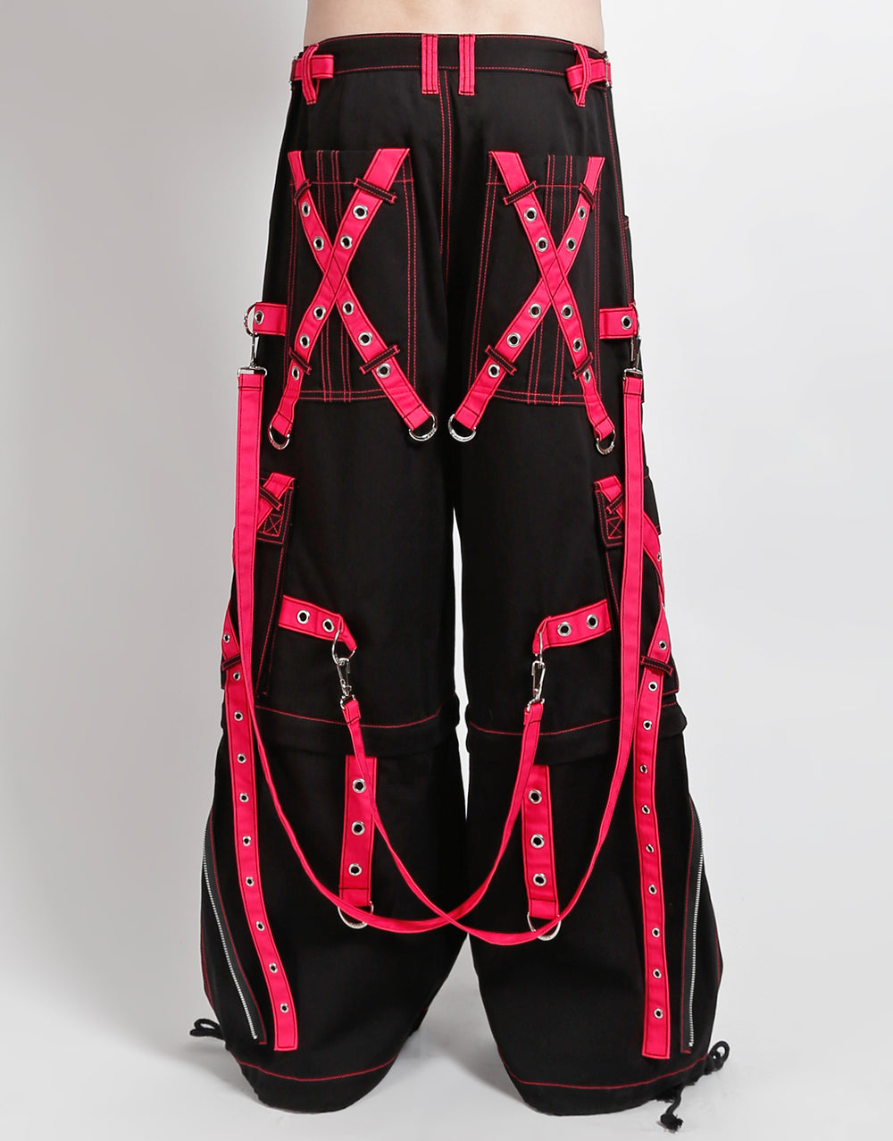 X-STRAP ZIP OFF PANT BLACK/PINK