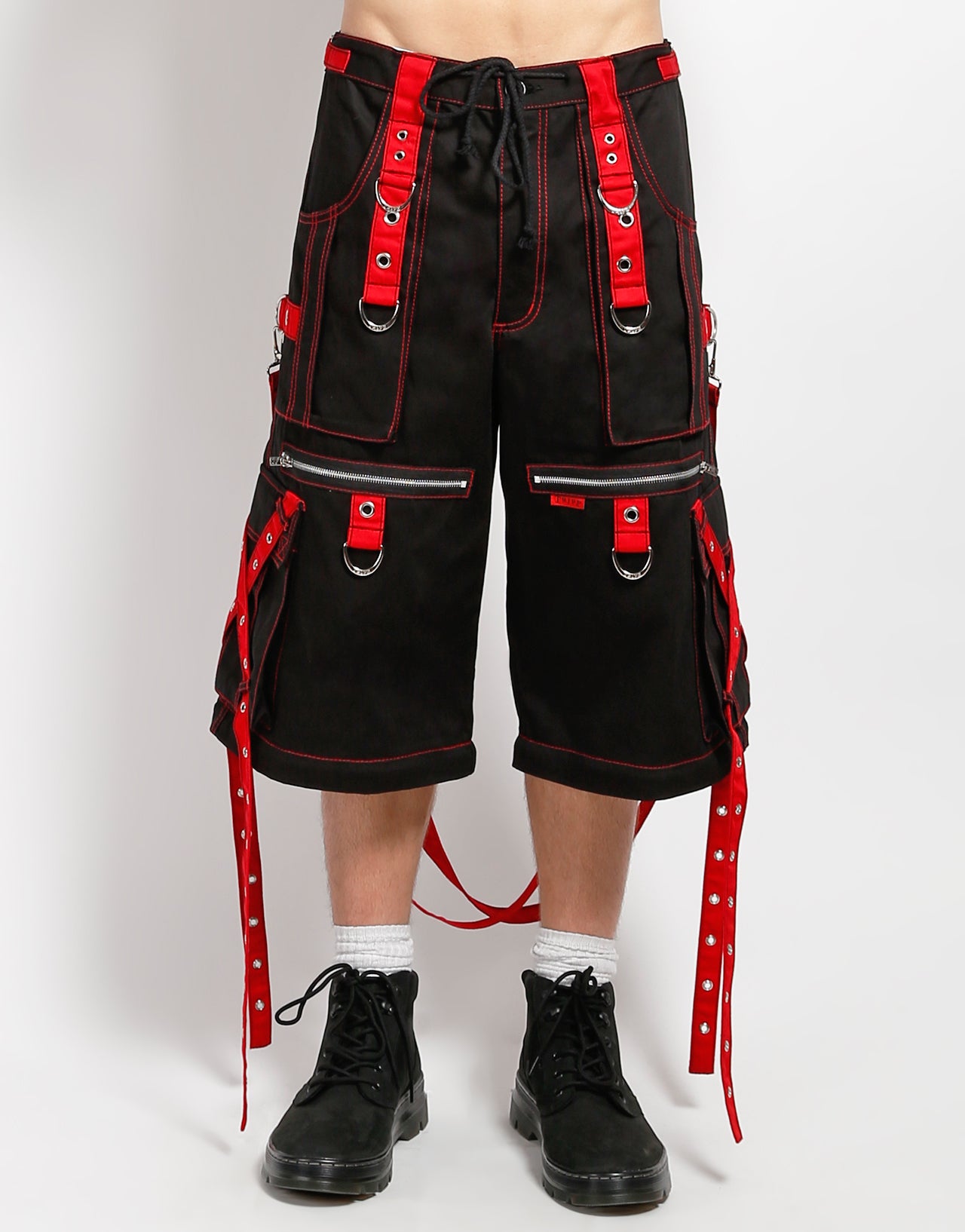 X-STRAP ZIP OFF PANT BLACK/RED – TRIPP NYC