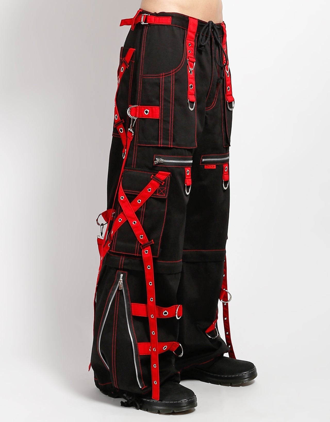 Tripp NYCボンテージフレアパンツ X-STRAP PANT BLACK DENIM – TRIPP NYC