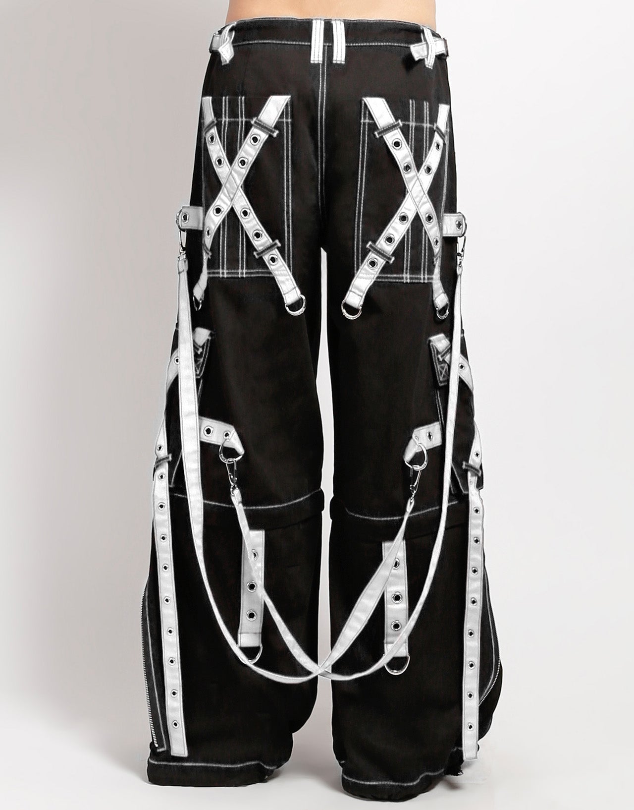 X-STRAP ZIP OFF PANT BLACK/WHITE – TRIPP NYC