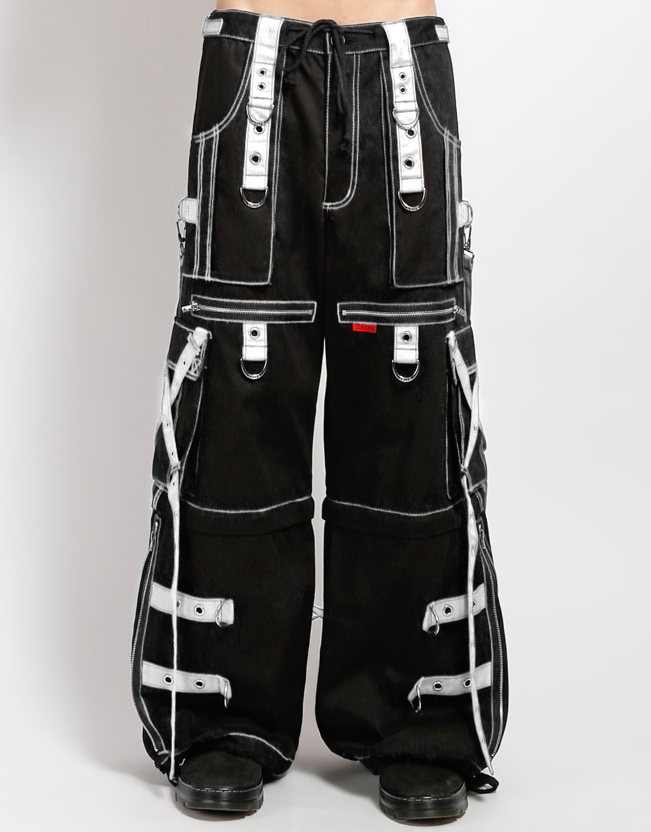 X-STRAP ZIP OFF PANT BLACK/WHITE – TRIPP NYC