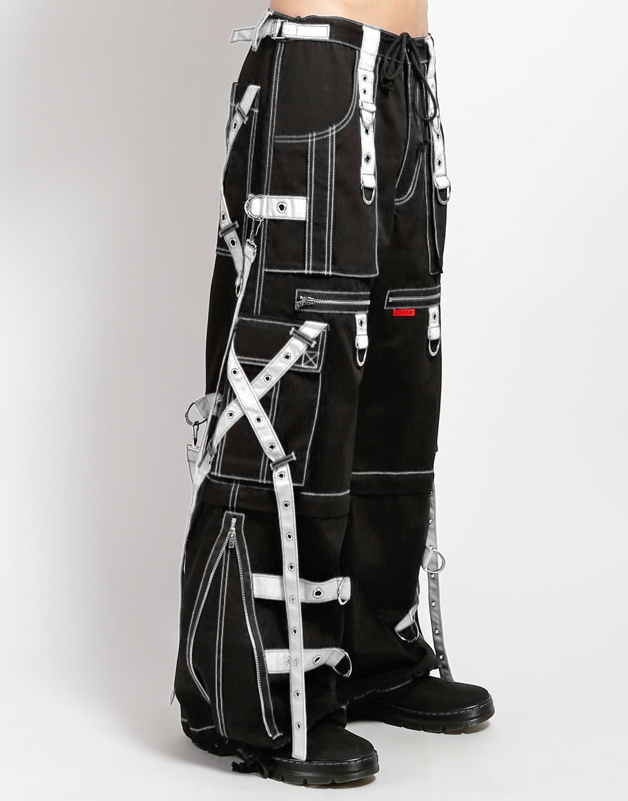 X-STRAP ZIP OFF PANT BLACK/WHITE – TRIPP NYC