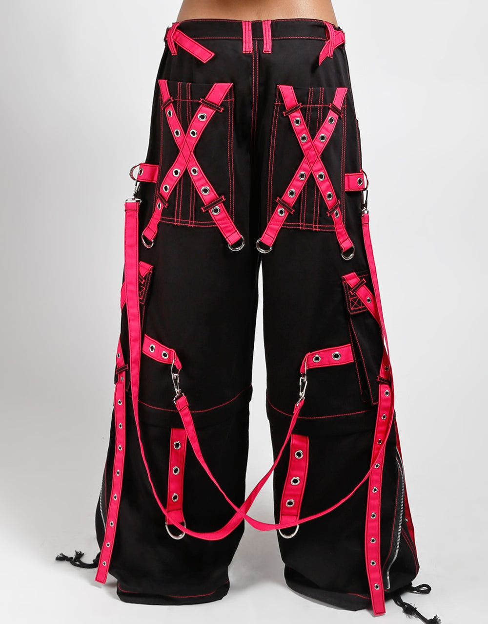 X-STRAP ZIP OFF PANT BLACK/PINK