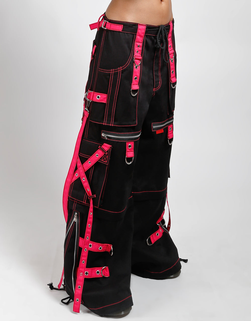 X-STRAP ZIP OFF PANT BLACK/PINK