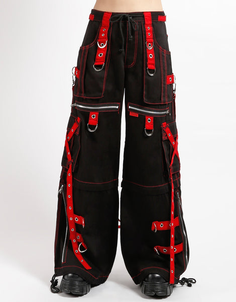 X-STRAP ZIP OFF PANT BLACK/RED – TRIPP NYC