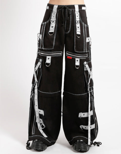 X-STRAP ZIP OFF PANT BLACK/WHITE – TRIPP NYC
