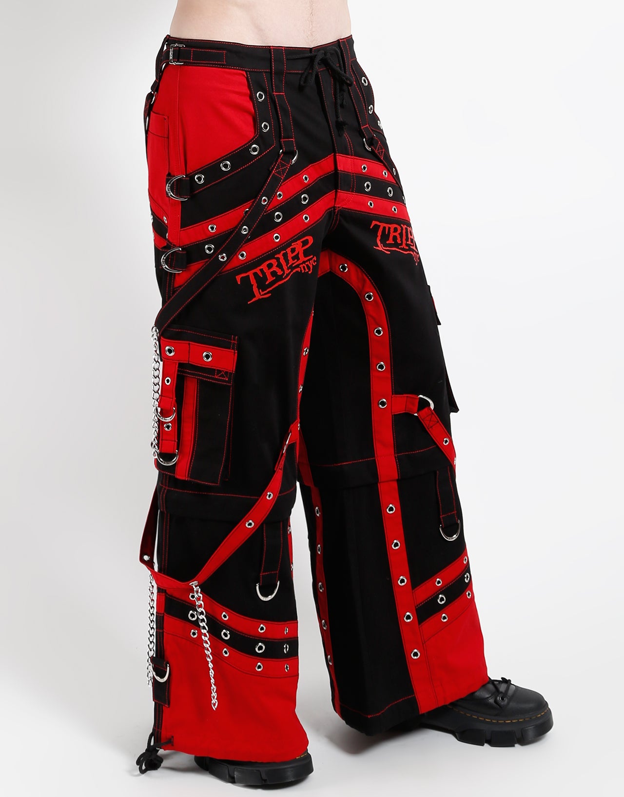 TRIPP レッド カーゴパンツ SPIDER ZIP OFF PANT RED – TRIPP NYC