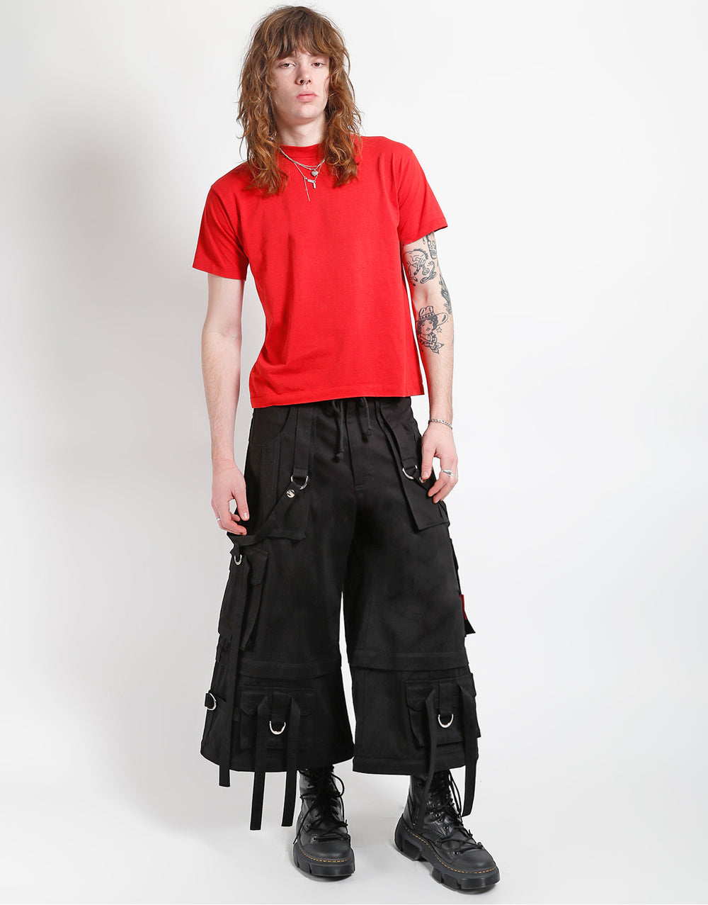 RING STRAP PANT BLACK