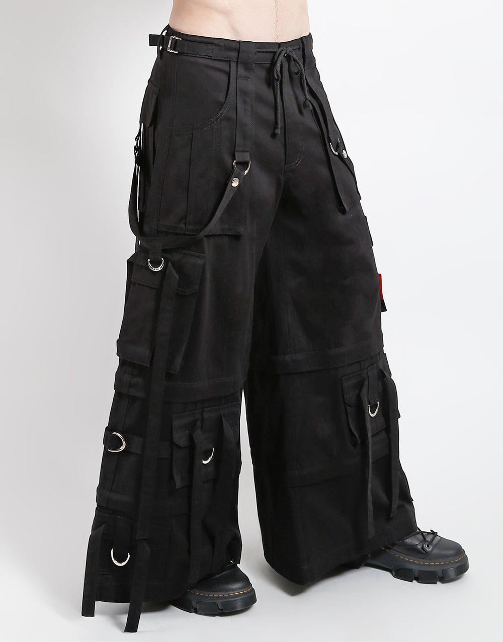 RING STRAP PANT BLACK