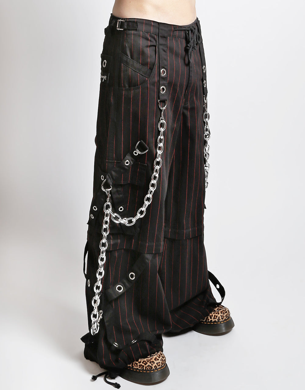 GODFATHER CHAIN PANT RED STRIPE