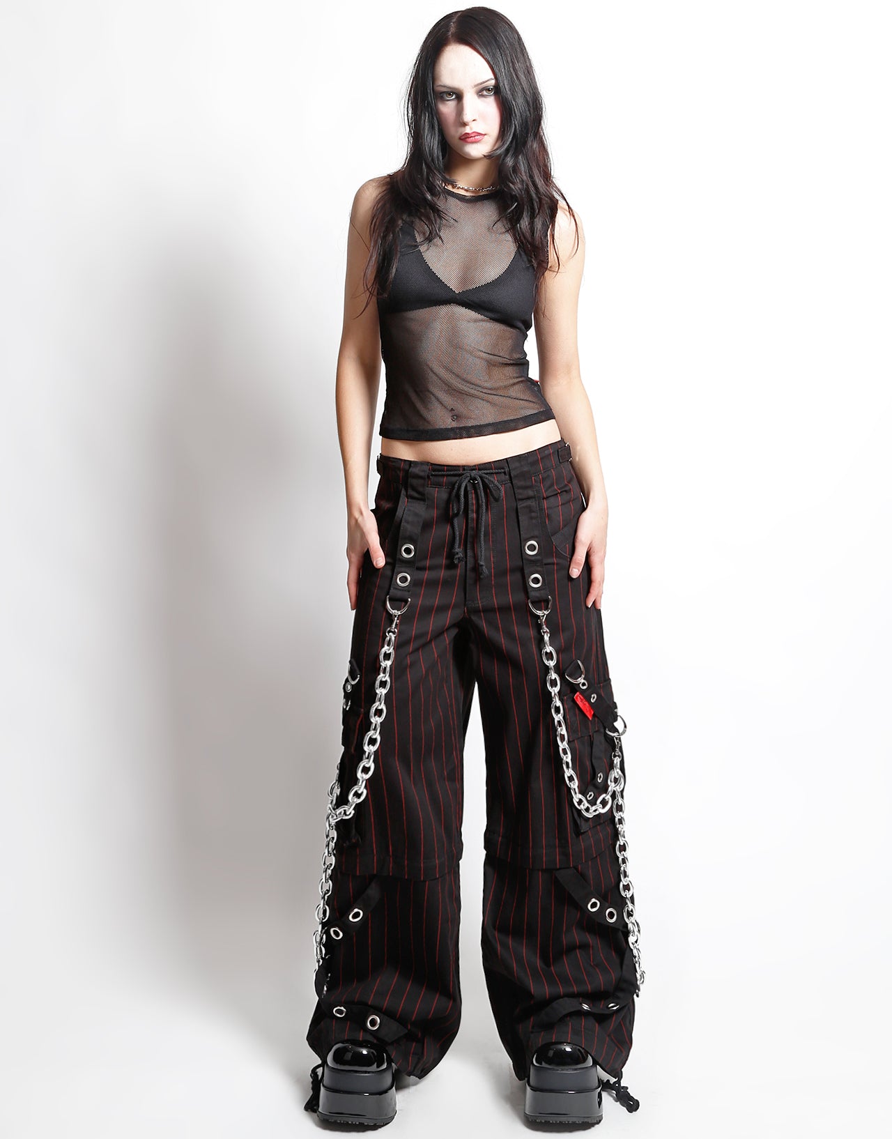 GODFATHER CHAIN PANT RED STRIPE