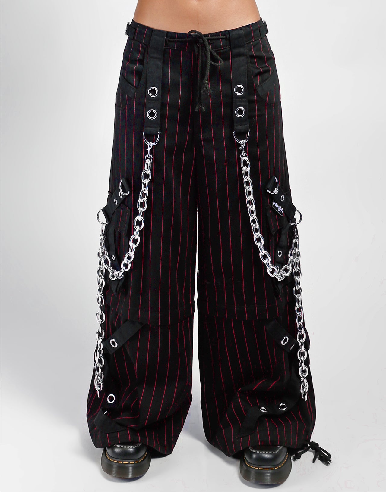 GODFATHER CHAIN PANT RED STRIPE