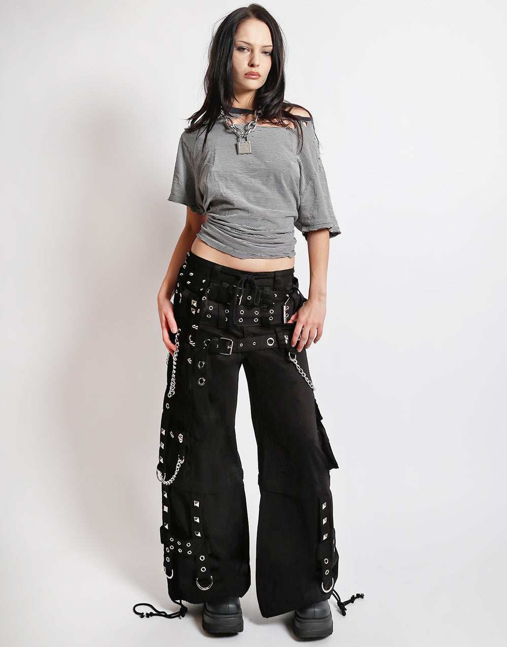 TRIPLE BELTED CHAIN PANT