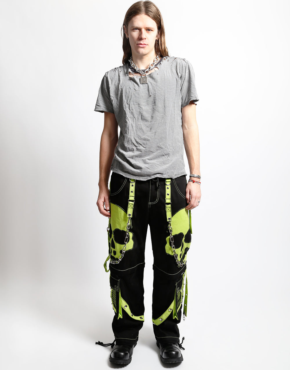 SCARE DARK STREET PANT LIME