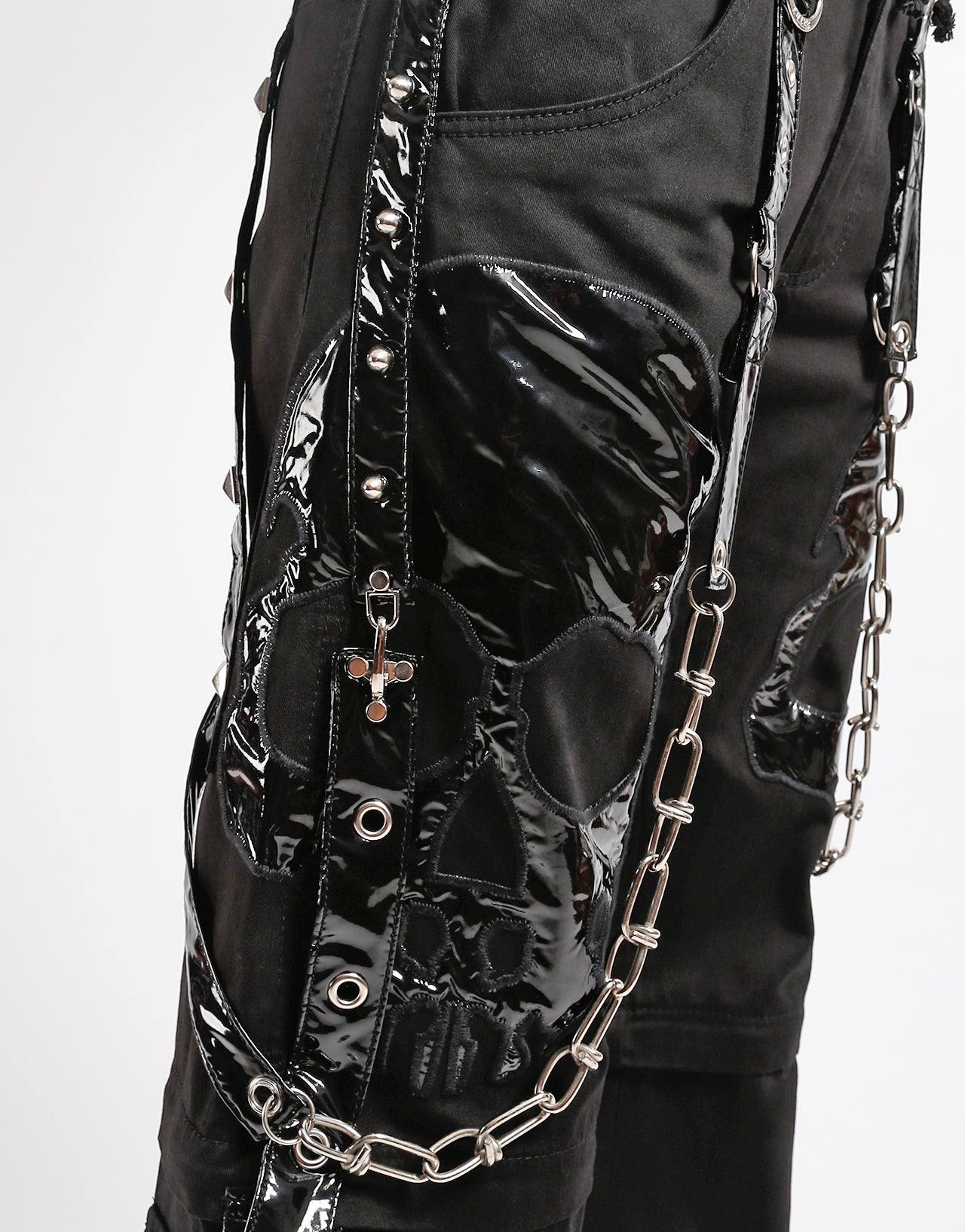 SCARE DARK STREET PANT BLACK PVC SKULL – TRIPP NYC