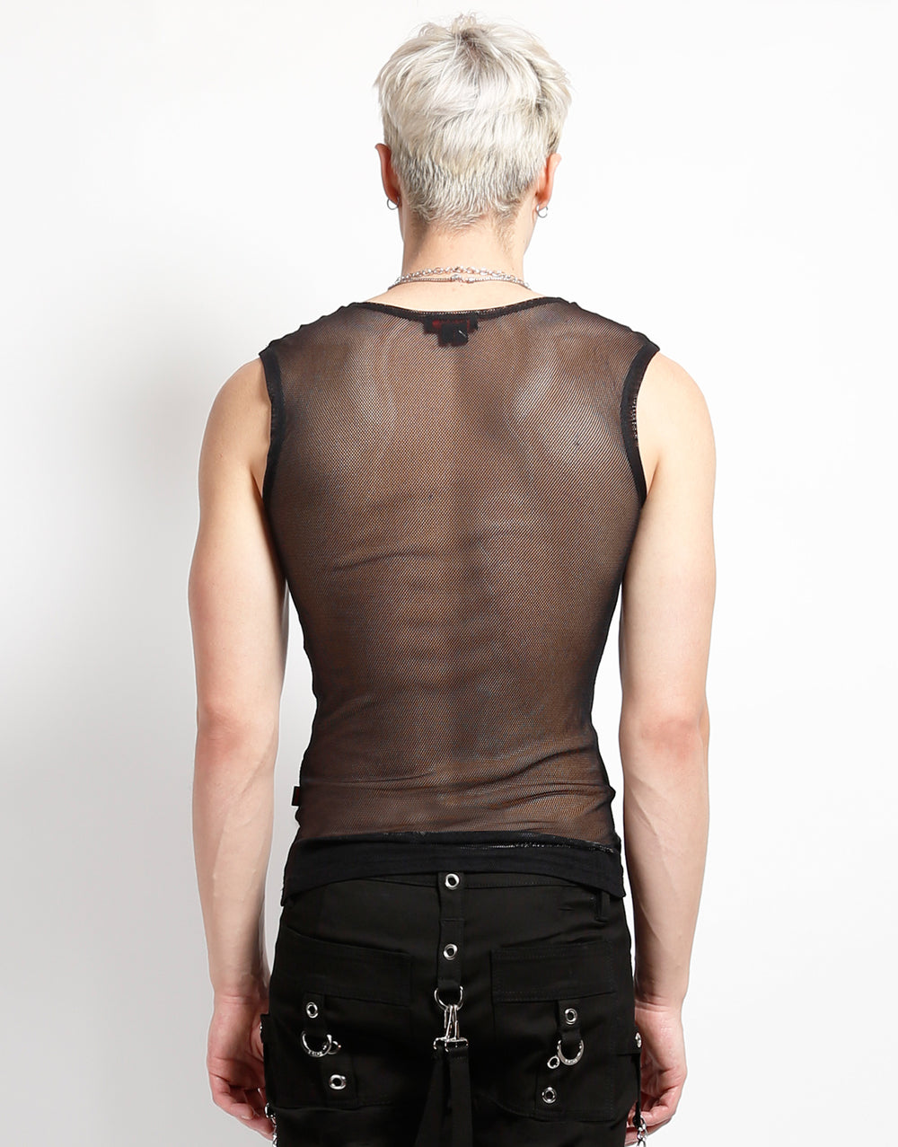 SweatyRocks Men's See Through Fishnet Tank Top Sleeveless Racerback Mesh  Tops