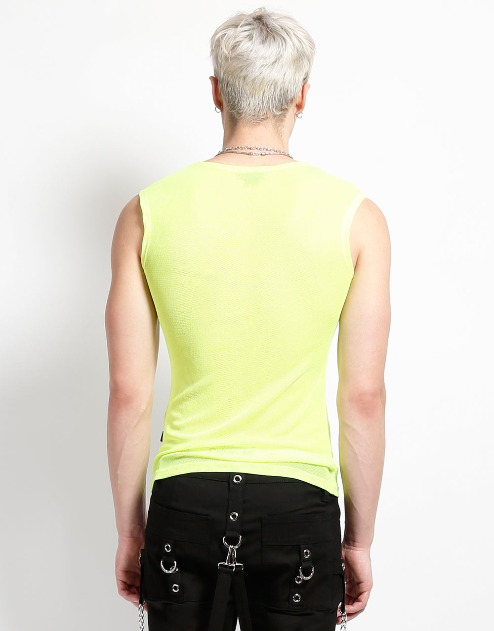 MUSCLE TANK FISHNET LIME