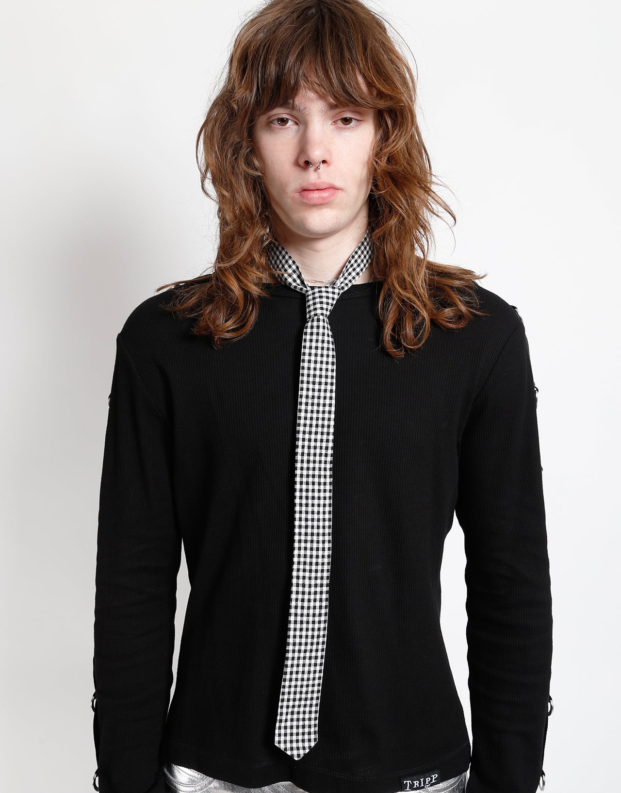 TRIPP NYC ブラックホワイト コルセット チューブトップ TRIPP NYC ブラックホワイト コルセット チューブトップ