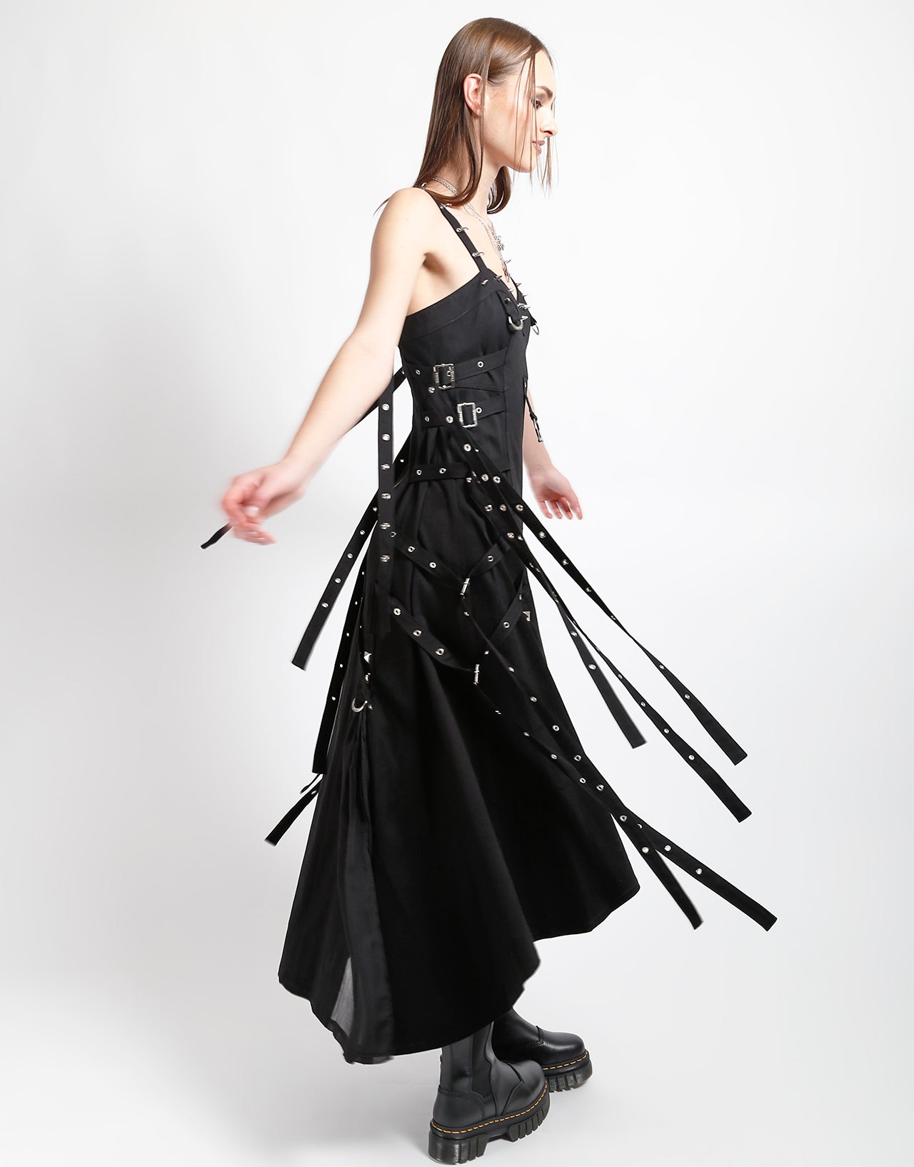 tripp nyc black dress CHAIN STRAP DRESS Small / Black