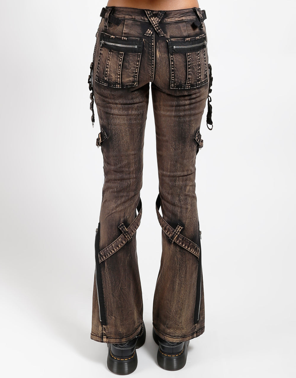 POWER BELT PANT BLACK STEAM WASH