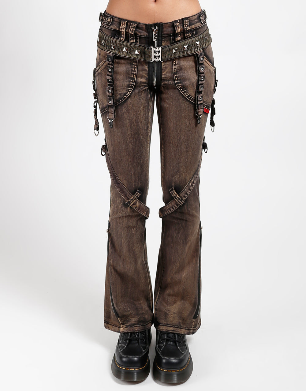 POWER BELT PANT BLACK STEAM WASH