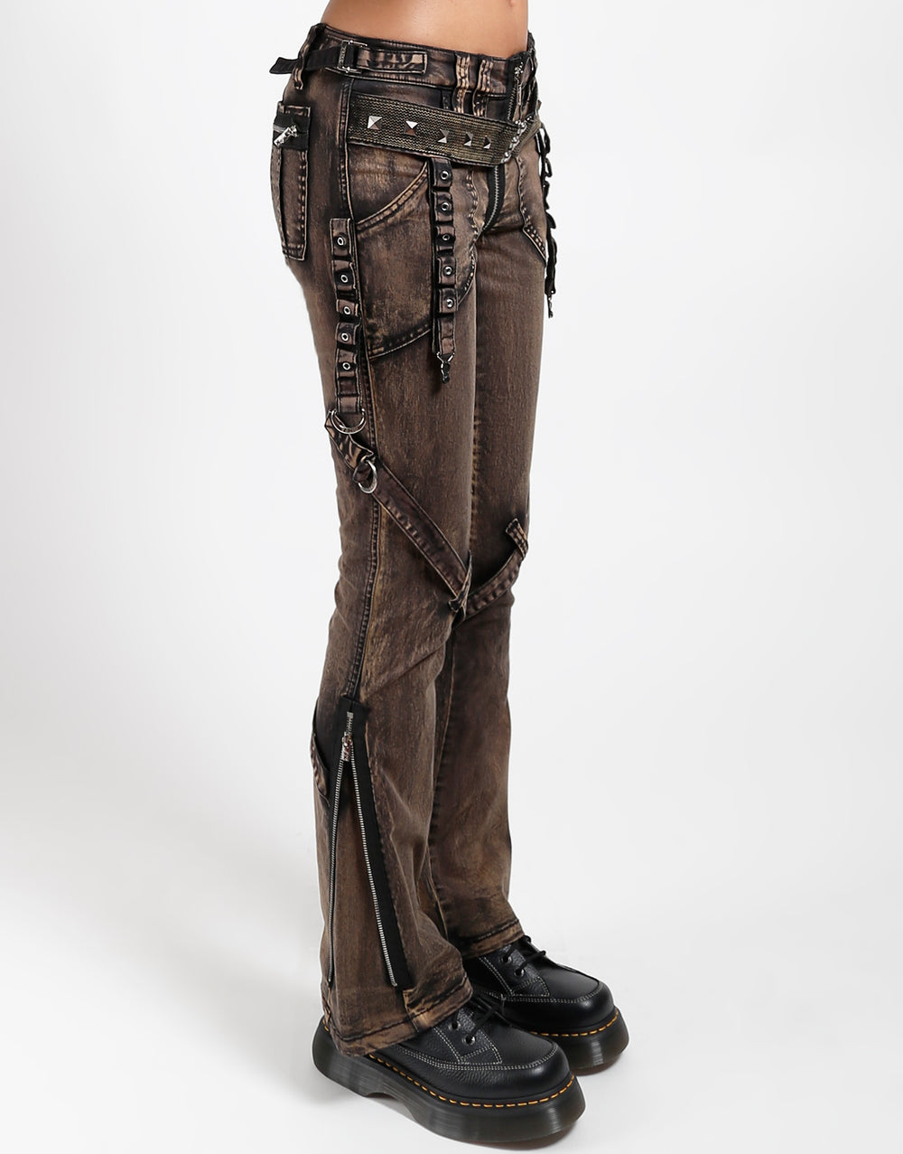 POWER BELT PANT BLACK STEAM WASH