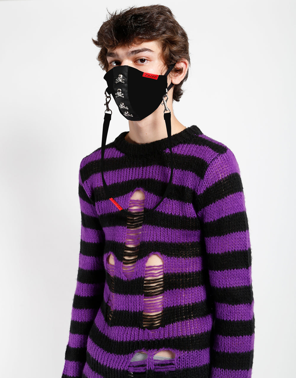 SKULL STUD FACE COVER