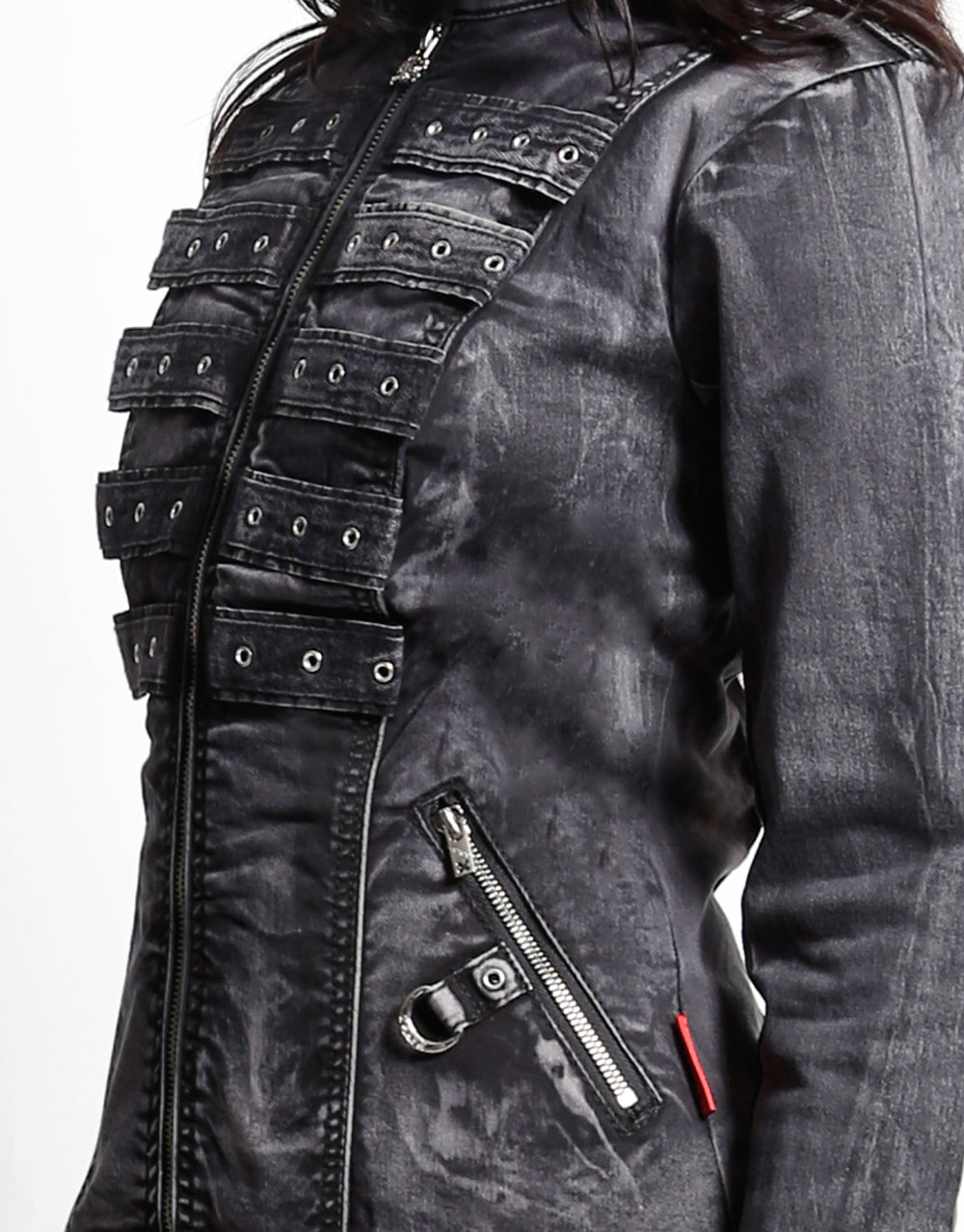 PEACE JACKET BLACK WASH