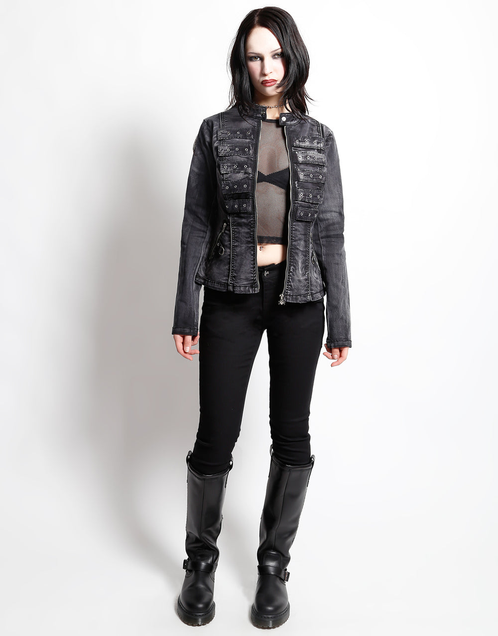 PEACE JACKET BLACK WASH