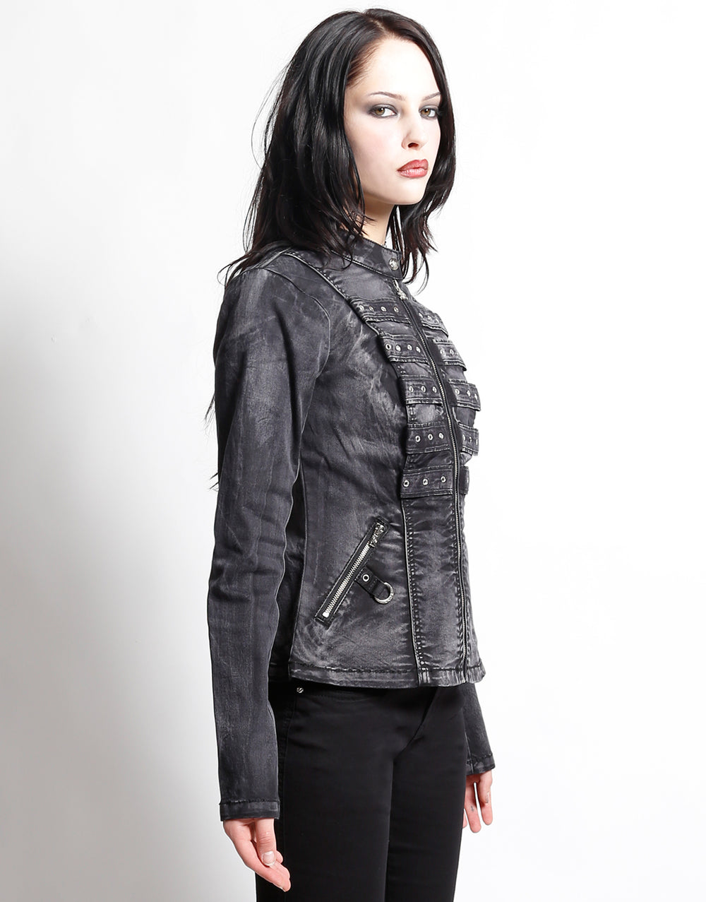 PEACE JACKET BLACK WASH