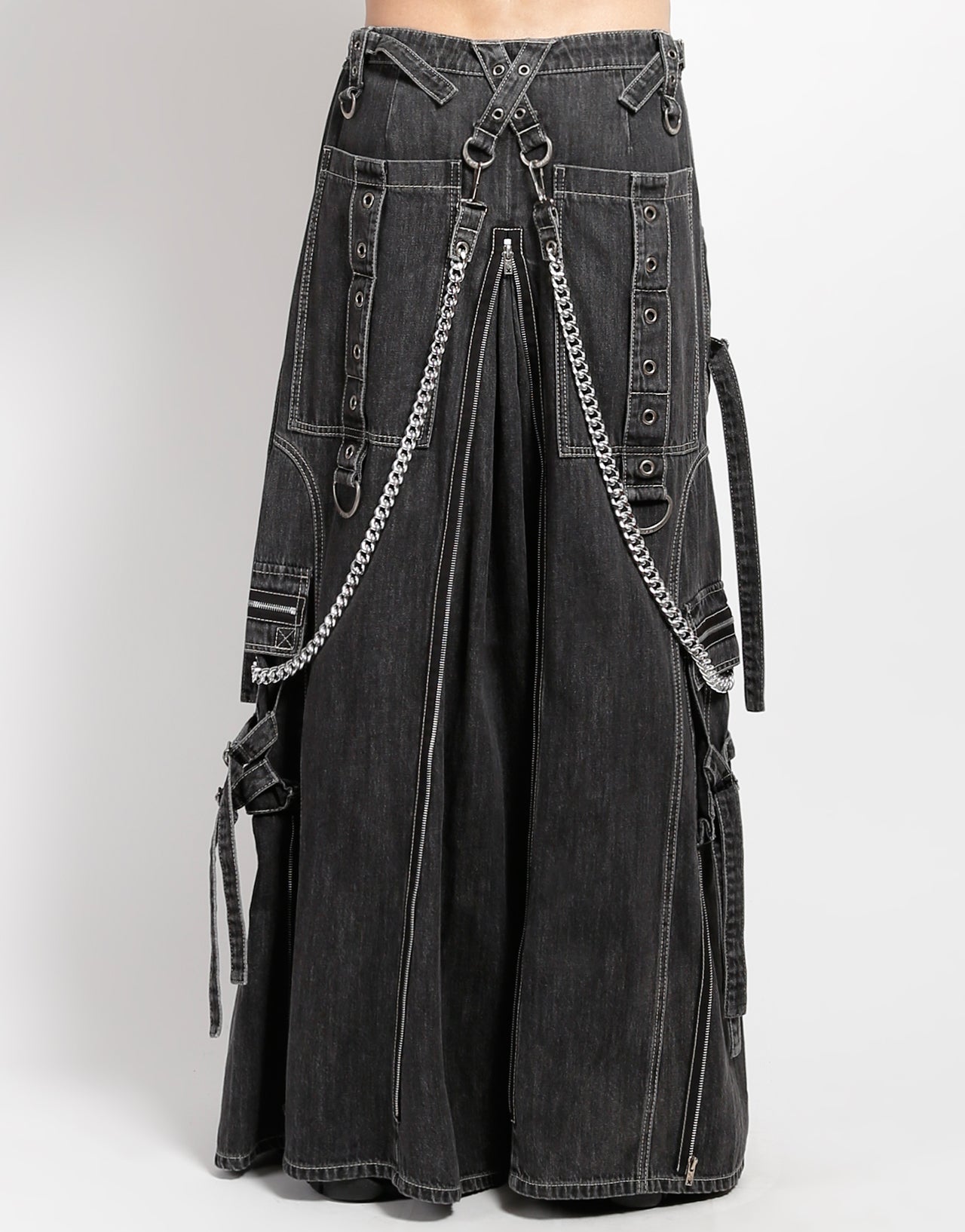 STRENGTH SKIRT BLACK DENIM – TRIPP NYC